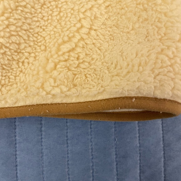 Faherty Apres Dream Full Zip Lined Sherpa Fleece Jacket - Tan, Chevron Stripe - Picture 12 of 12